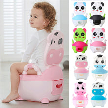 Load image into Gallery viewer, Baby Potty Plastic Children's Pot Infant Potty Training Seat Cute Baby Toilet Safe Chair Comfortable Backrest Children's Potty