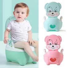 Load image into Gallery viewer, Portable Baby Pot For Children Potty Toilet Seat Kids Potty Training Infant Cartoon Bedpan Comfortable Backrest Toilet Bowl Pots