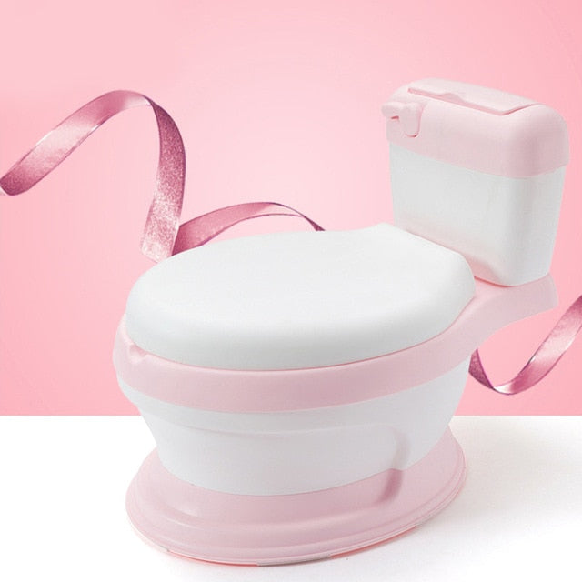 Portable Baby Pot Toilet Seat Kids Potty Training Seat Comfortable Backrest Children's Potty Multifunction Training Potty Toilet