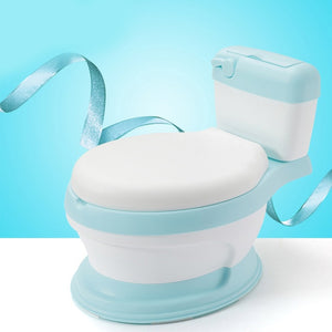 Portable Baby Pot Toilet Seat Kids Potty Training Seat Comfortable Backrest Children's Potty Multifunction Training Potty Toilet