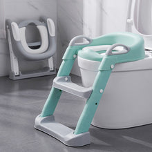 Load image into Gallery viewer, Folding Infant Potty Seat Urinal Backrest Training Chair with Step Stool Ladder for Baby Toddlers Boys Girls Safe Toilet Potties
