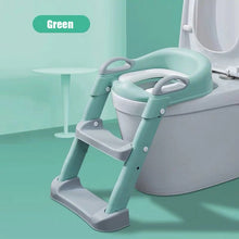 Load image into Gallery viewer, Folding Infant Potty Seat Urinal Backrest Training Chair with Step Stool Ladder for Baby Toddlers Boys Girls Safe Toilet Potties
