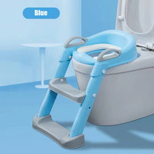 Load image into Gallery viewer, Folding Infant Potty Seat Urinal Backrest Training Chair with Step Stool Ladder for Baby Toddlers Boys Girls Safe Toilet Potties
