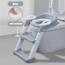 Load image into Gallery viewer, Folding Infant Potty Seat Urinal Backrest Training Chair with Step Stool Ladder for Baby Toddlers Boys Girls Safe Toilet Potties
