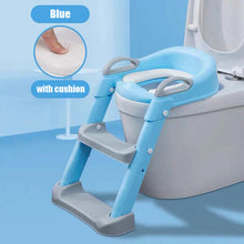 Load image into Gallery viewer, Folding Infant Potty Seat Urinal Backrest Training Chair with Step Stool Ladder for Baby Toddlers Boys Girls Safe Toilet Potties
