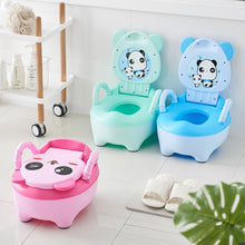 Load image into Gallery viewer, Baby Potty Training Toilet Seat Comfortable Backrest Cartoon Pots Portable Baby Pot For Children Potty Little Girl Toilet Bedpan
