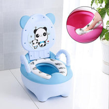 Load image into Gallery viewer, Baby Potty Training Toilet Seat Comfortable Backrest Cartoon Pots Portable Baby Pot For Children Potty Little Girl Toilet Bedpan
