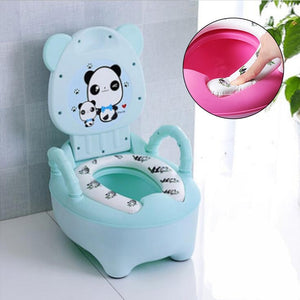Baby Potty Training Toilet Seat Comfortable Backrest Cartoon Pots Portable Baby Pot For Children Potty Little Girl Toilet Bedpan