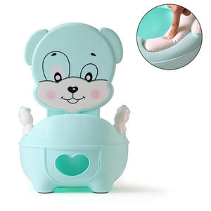 Portable Baby Pot For Children Potty Toilet Seat Kids Potty Training Infant Cartoon Bedpan Comfortable Backrest Toilet Bowl Pots