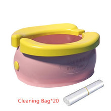 Load image into Gallery viewer, Portable Children&#39;s Potty Pots Baby Potty Toilet Training Seat Folding Travel Potty Rings For Kids Vehicle Urinal For Baby Boys
