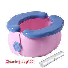 Load image into Gallery viewer, Portable Children&#39;s Potty Pots Baby Potty Toilet Training Seat Folding Travel Potty Rings For Kids Vehicle Urinal For Baby Boys
