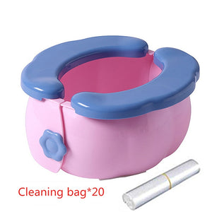 Portable Children's Potty Pots Baby Potty Toilet Training Seat Folding Travel Potty Rings For Kids Vehicle Urinal For Baby Boys